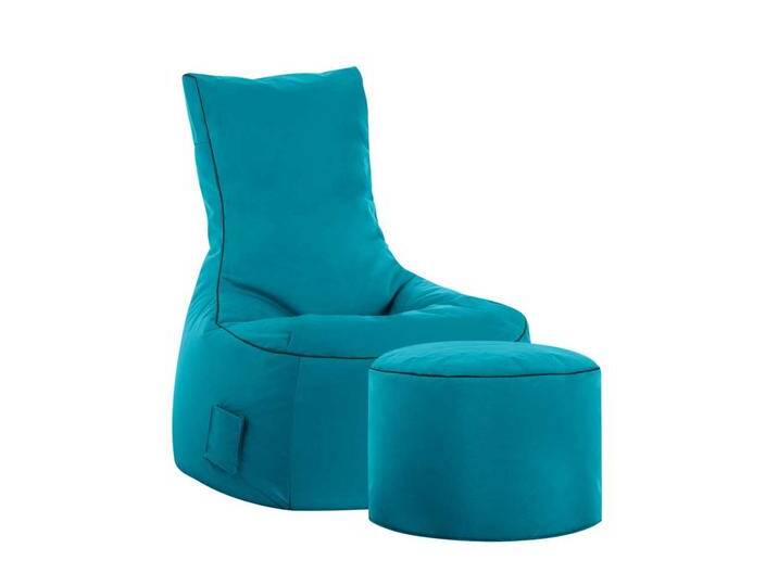 Fernseh Sitzsack in Türkis Hocker von Pharao24.de