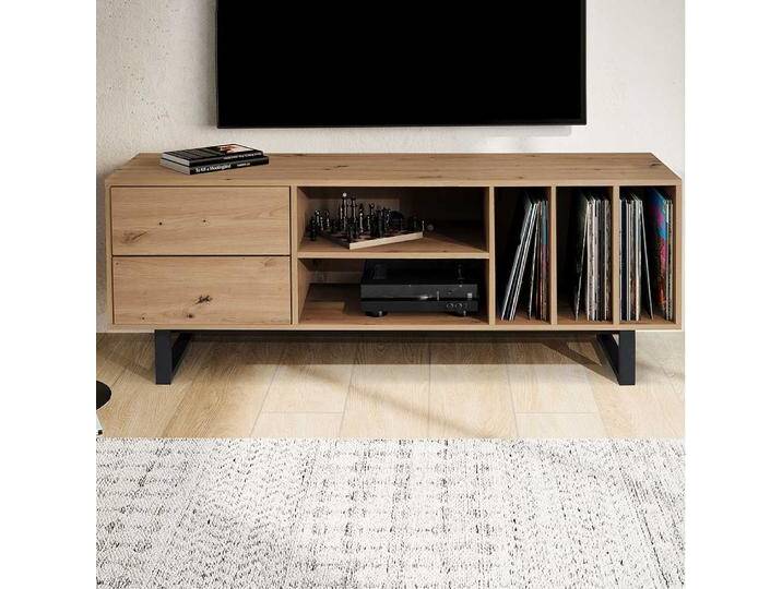 Fernseh Unterschrank Lowboard in Wildeichefarben im Skandi Design Fernseh Unterschrank Lowboard in Wildeichefarben im Skandi Design von Pharao24.de