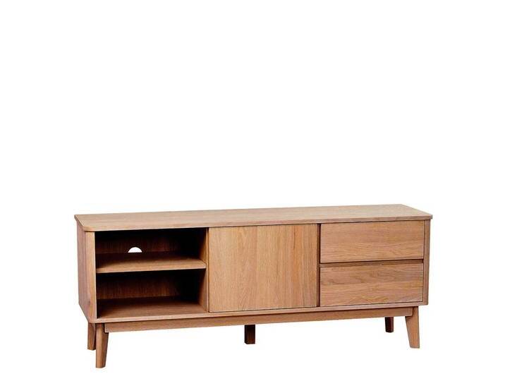 Fernseh Unterschrank mit Eiche furniert Retro Design von Pharao24.de