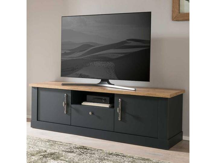 Fernsehboard Landhaus 158 cm breit einer Schublade und zwei Türen von Pharao24.de