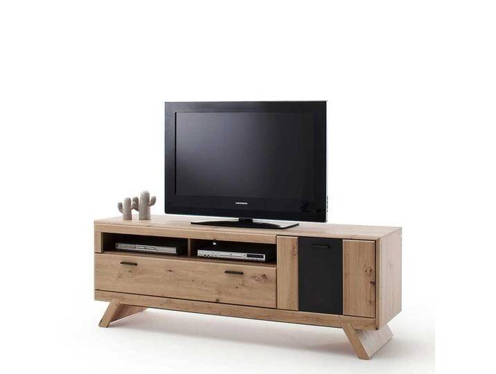 Fernsehboard in Eiche Optik und Dunkelgrau Türen Fernsehboard in Eiche Optik und Dunkelgrau Türen von Pharao24.de