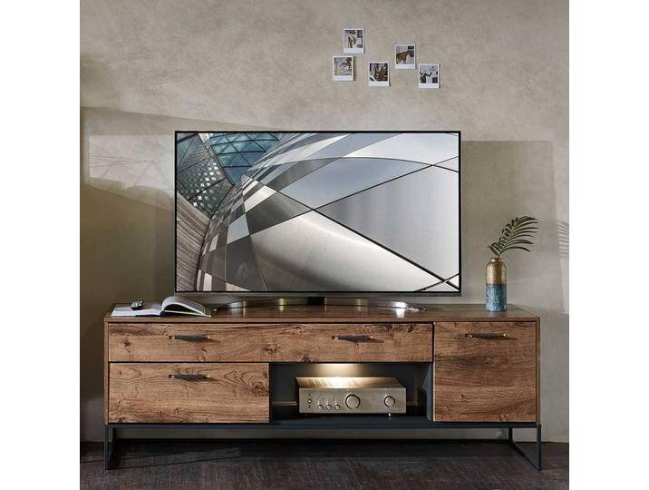 Fernsehboard in Eiche dunkel Optik Loft Design von Pharao24.de