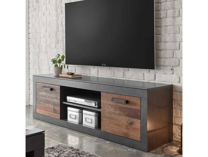 Fernsehlowboard in Dunkelgrau und Altholz Optik Loft Design Fernsehlowboard in Dunkelgrau und Altholz Optik Loft Design von Pharao24.de
