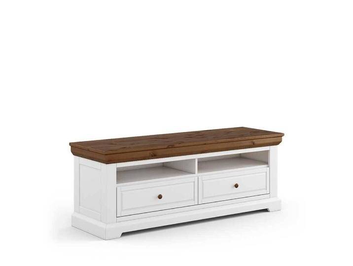 Fernsehunterschrank Lowboard mit Schubladen und offenen Fächern von Pharao24.de
