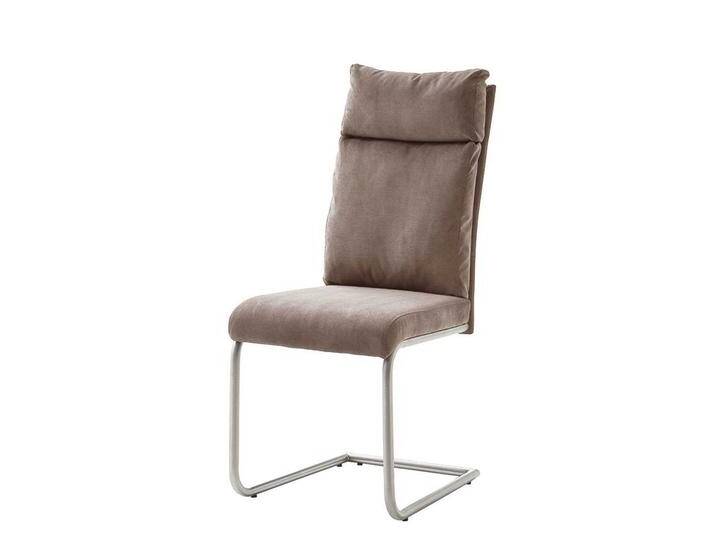 Freischwinger Set in Beige Webstoff modern (2er Set) von Pharao24.de