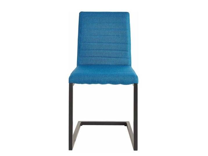 Freischwinger, Blau, 45x56x88 cm, Webstoff & Metall, 2er Set, Modern von Pharao24.de