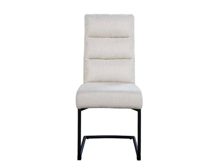 Freischwingerstuhl Set in Beige und Schwarz hoher Lehne (2er Set) von Pharao24.de