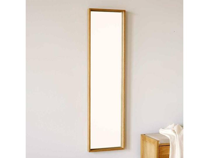 Garderoben Spiegel hängend in Eichefarben 150 cm hoch - 40 cm breit von Pharao24.de