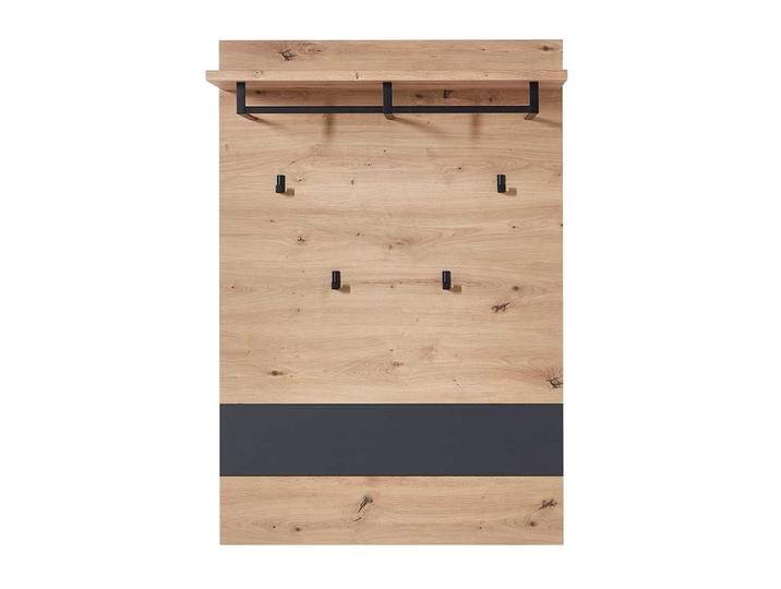 Hängegarderobe in Wildeichefarben und Dunkelgrau 80 cm breit von Pharao24.de