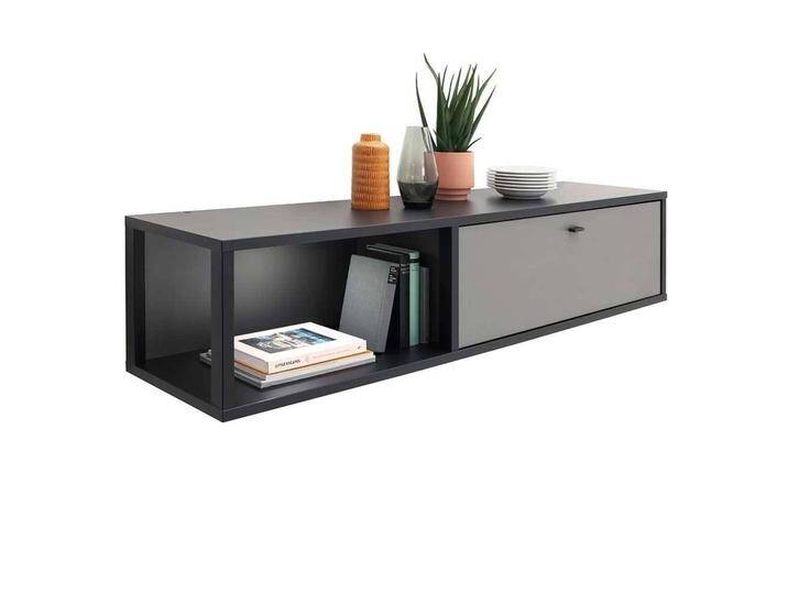 Hängeschrank Wohnzimmer in Grau 156 cm breit von Pharao24.de