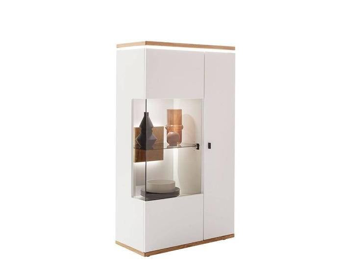 Highboard Stauraumvitrine 143 cm hoch 80 cm breit von Pharao24.de