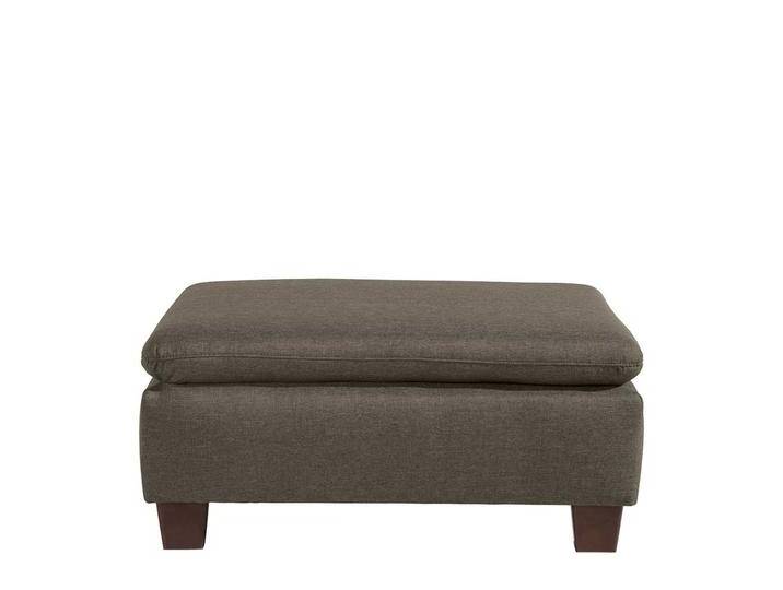 Hocker Beigegrau Stoff Made in Germany 43 cm Sitzhöhe von Pharao24.de