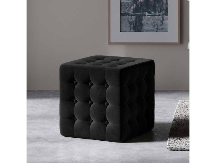 Hocker Sitzwürfel aus Samt in quadratischer Form von Pharao24.de