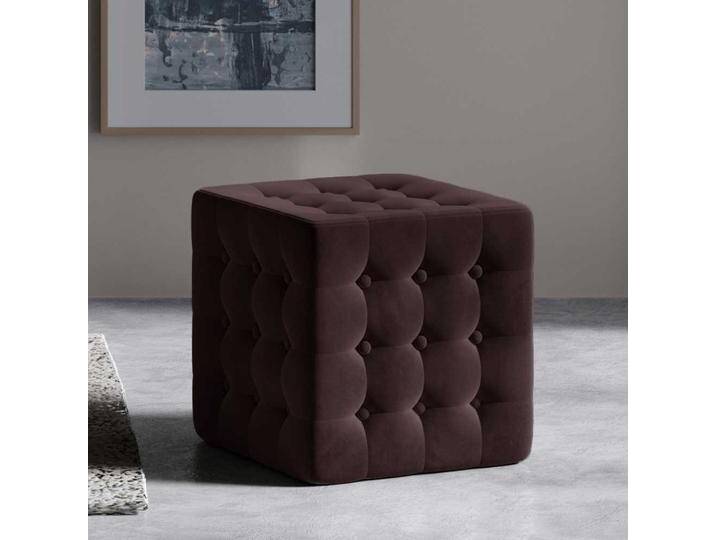 Hocker Sitzwürfel in Dunkelbraun und quadratischer Form von Pharao24.de