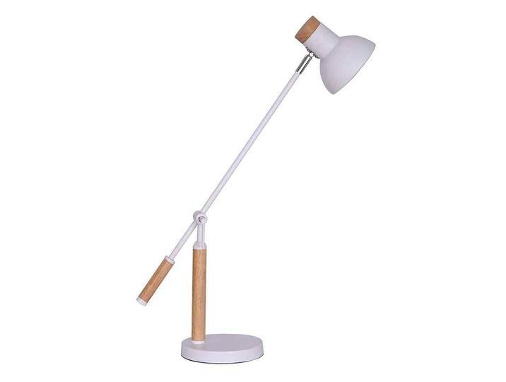 Hohe Schreibtischlampe in Weiß Eichefarben Hohe Schreibtischlampe in Weiß Eichefarben von Pharao24.de