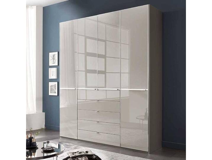 Hoher Kleiderschrank Schlafzimmerschrank mit fünf Schubladen 236 cm hoch Hoher Kleiderschrank Schlafzimmerschrank mit fünf Schubladen 236 cm hoch von Pharao24.de