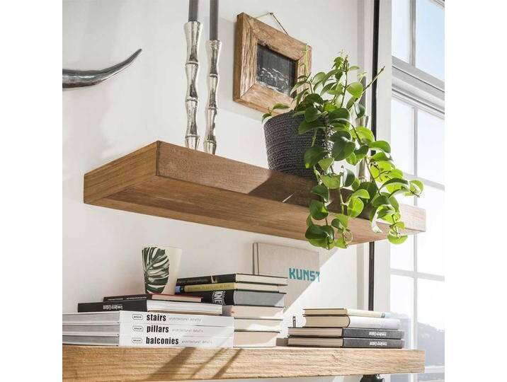 Holz Wandboard 25 cm tief Teak Massivholz Holz Wandboard 25 cm tief Teak Massivholz von Pharao24.de
