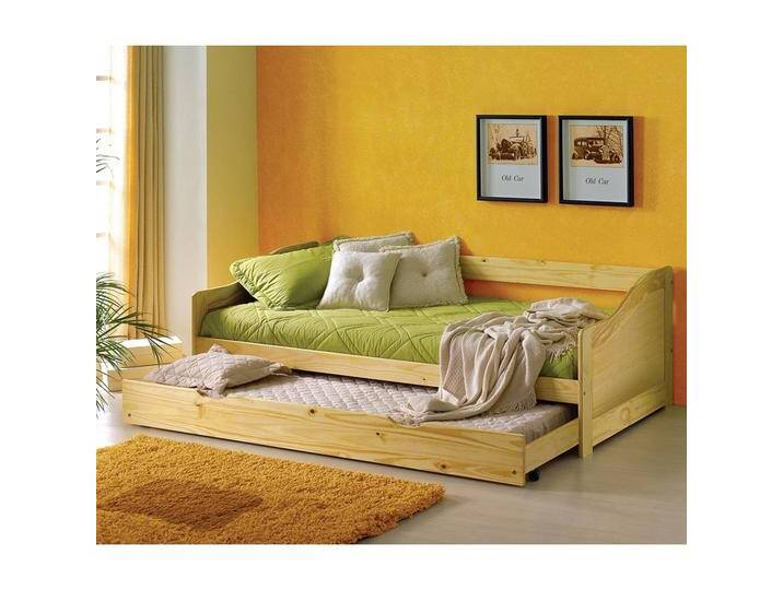 Holzbett aus Kiefer Massivholz Ausziehbett Holzbett aus Kiefer Massivholz Ausziehbett von Pharao24.de