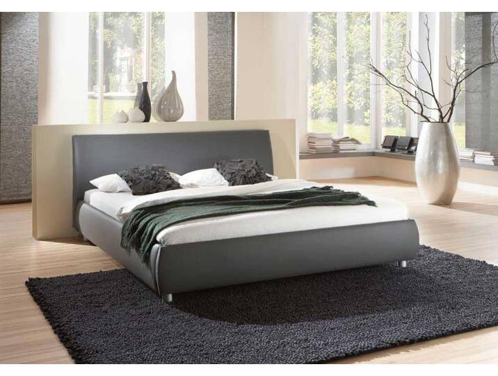 Jugendbett aus Kunstleder Grau von Pharao24.de