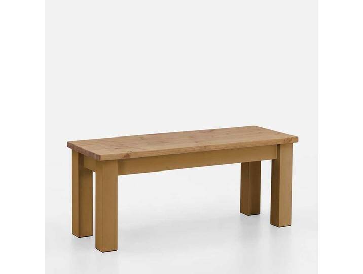 Kiefer Massivholz Sitzbank im Landhausstil 90 cm oder 110 cm breit von Pharao24.de