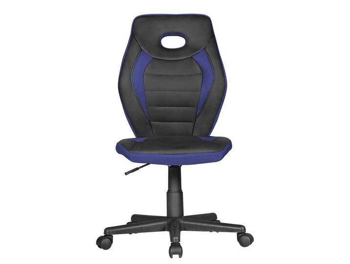 Kinder Schreibtischstuhl in Schwarz Blau hoher Lehne Kinder Schreibtischstuhl in Schwarz Blau hoher Lehne von Pharao24.de