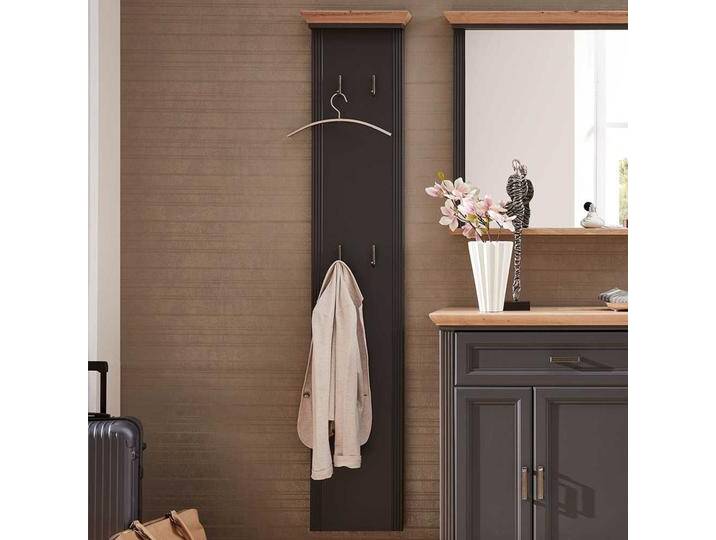 Kleiderpaneel in Dunkelgrau und Eichefarben 195 cm hoch Kleiderpaneel in Dunkelgrau und Eichefarben 195 cm hoch von Pharao24.de