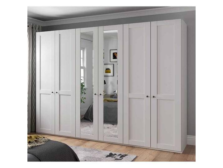 Kleiderschrank 6 Türen weiß im Landhausstil 300 cm breit Kleiderschrank 6 Türen weiß im Landhausstil 300 cm breit von Pharao24.de