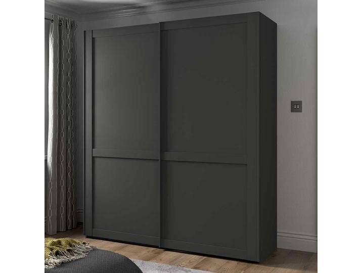 Kleiderschrank mit 2 Schiebetüren in Dunkelgrau Made in Germany Kleiderschrank mit 2 Schiebetüren in Dunkelgrau Made in Germany von Pharao24.de