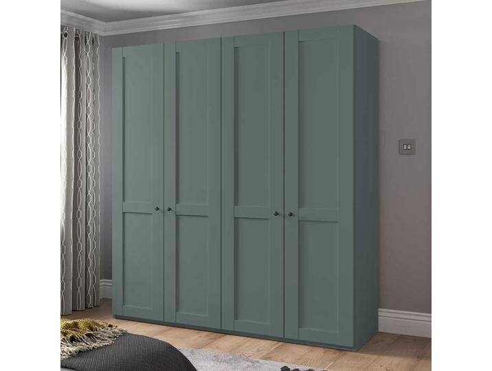 Kleiderschrank mit 4 Türen im Landhausstil 200 cm breit von Pharao24.de