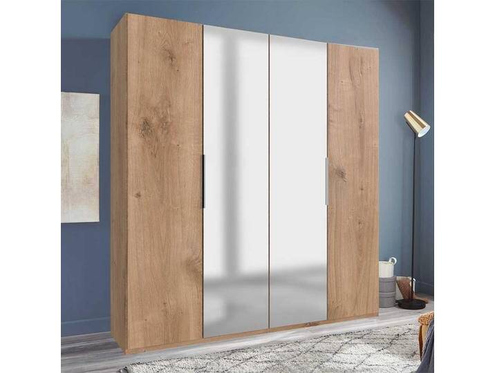 Kleiderschrank mit 4 Türen in Plankeneiche NB 200 cm breit Kleiderschrank mit 4 Türen in Plankeneiche NB 200 cm breit von Pharao24.de