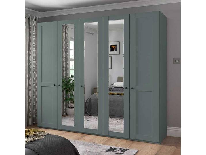 Kleiderschrank mit 5 Türen und Spiegeln modernen Landhausstil von Pharao24.de