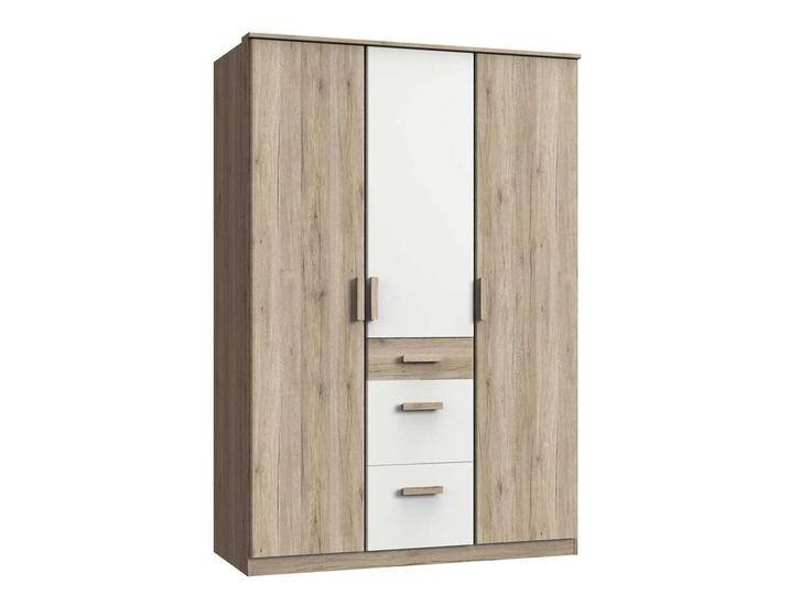 Kleiderschrank zweifarbig mit drei Schubladen Drehtüren Kleiderschrank zweifarbig mit drei Schubladen Drehtüren von Pharao24.de