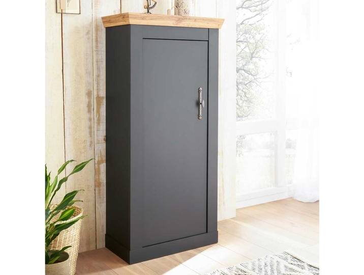 Kleiner Wohnzimmer Schrank im Landhausstil 146 cm hoch von Pharao24.de