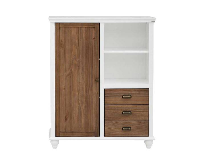 Kommode Highboard mit drei Schubladen und offenen Fächern von Pharao24.de