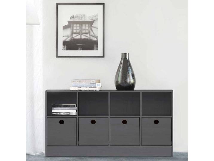 Kommode Sideboard in Grau mit offenen Fächern Kommode Sideboard in Grau mit offenen Fächern von Pharao24.de