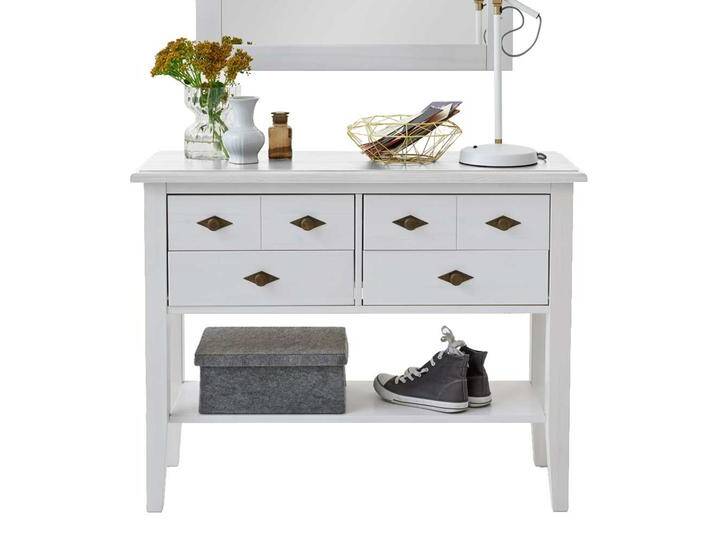 Kommoden Tisch in Weiß Landhausstil Kommoden Tisch in Weiß Landhausstil von Pharao24.de