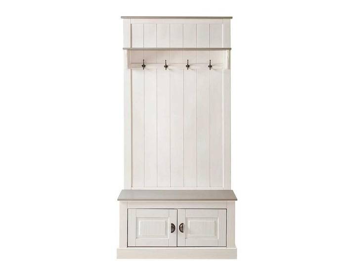 Komplett Garderobe Dielenmöbel in Weiß im Landhausstil von Pharao24.de