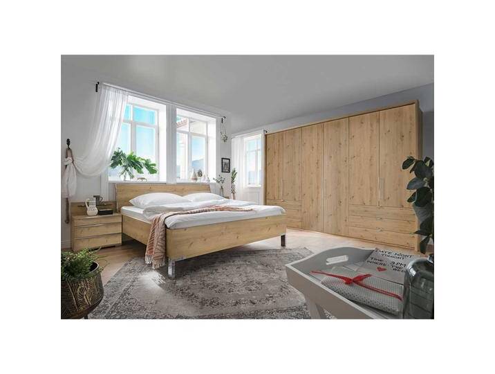 Komplettschlafzimmer in Eiche Bianco Holzoptik modernem Design (vierteilig) von Pharao24.de