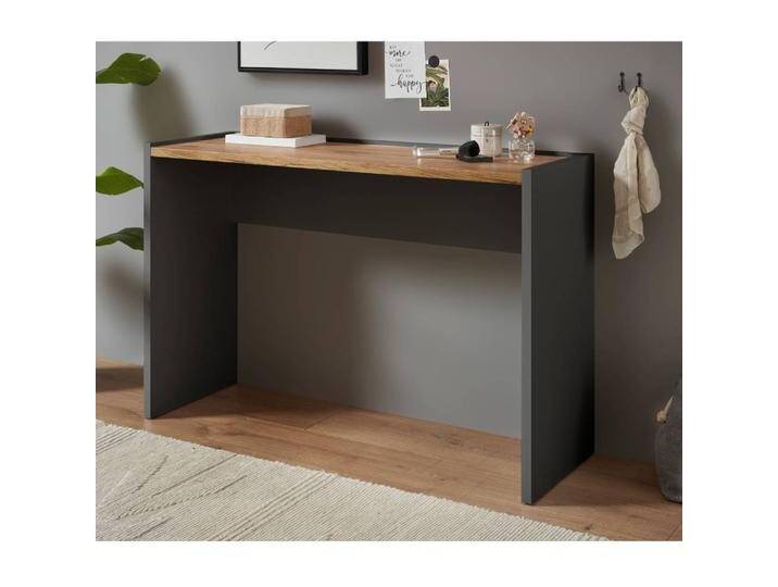 Konsolentisch Schminktisch in Anthrazit und Wildeichefarben Konsolentisch Schminktisch in Anthrazit und Wildeichefarben von Pharao24.de