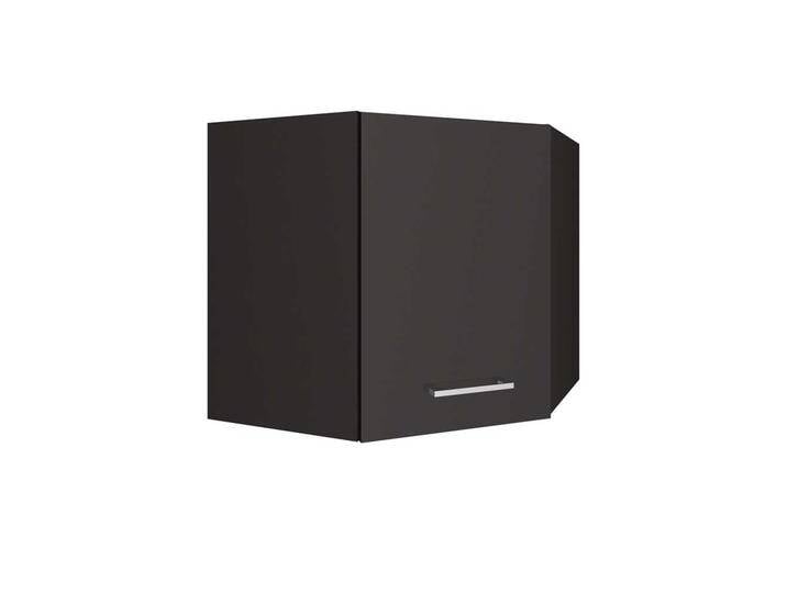 Küchen Eck Hängeschrank in Grau Hochglanz 60 cm breit von Pharao24.de