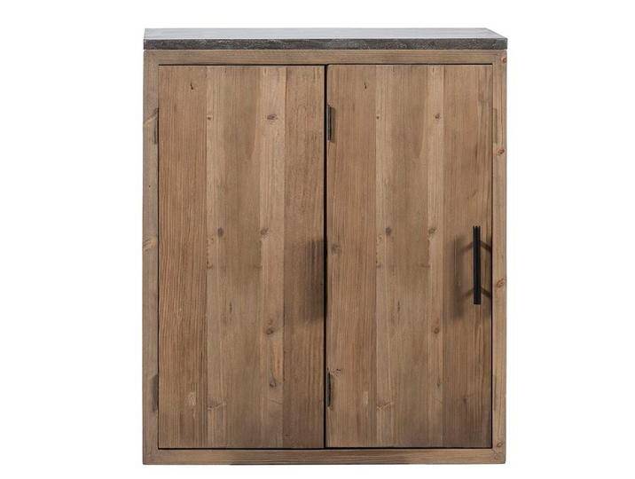 Kücheneckschrank aus Kiefer Massivholz Vintage Look von Pharao24.de