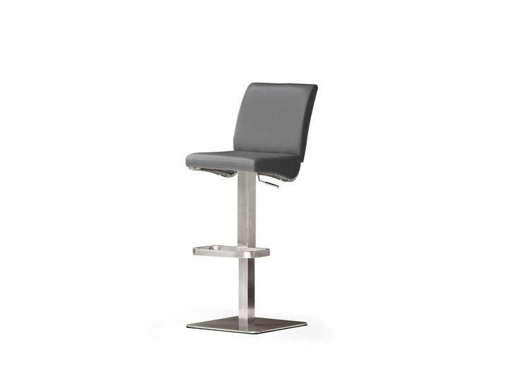 Küchenhocker in Grau mit Rückenlehne von Pharao24.de
