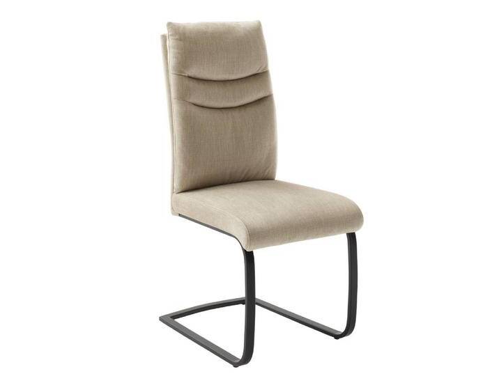 Küchenstuhl Freischwinger Stuhl mit hoher Rückenlehne aus Vintage Velours (2er Set) von Pharao24.de