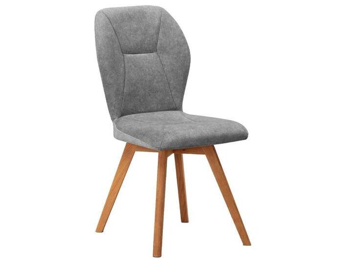 Küchenstuhl Polsterstuhl in Grau und modernem Design (2er Set) von Pharao24.de