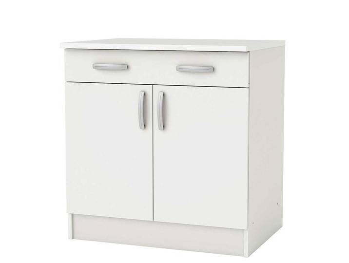 Küchenunterschrank in modernem Design weiß melaminbeschichtet von Pharao24.de