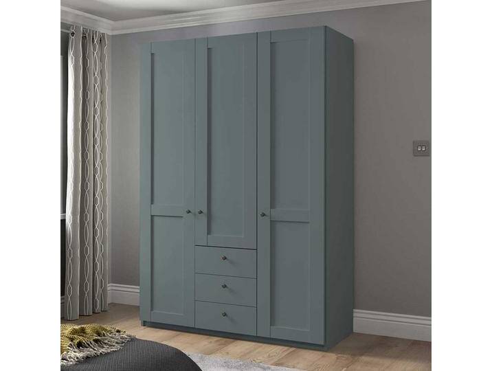 Landhausschrank Schlafzimmer in Graugrün 150 cm breit - 216 cm hoch von Pharao24.de