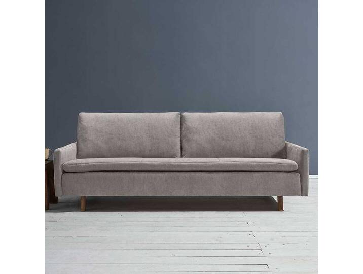 Liegesofa modern Beigegrau Made in Germany Microvelour von Pharao24.de
