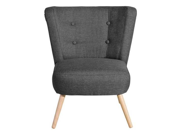 Loungesessel Anthrazit Retro Made in Germany 69 cm breit von Pharao24.de