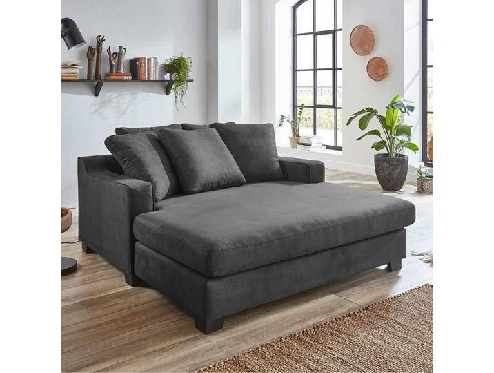 Loveseat Mikrofaser Dunkelgrau in modernem Design 173 cm tief Loveseat Mikrofaser Dunkelgrau in modernem Design 173 cm tief von Pharao24.de