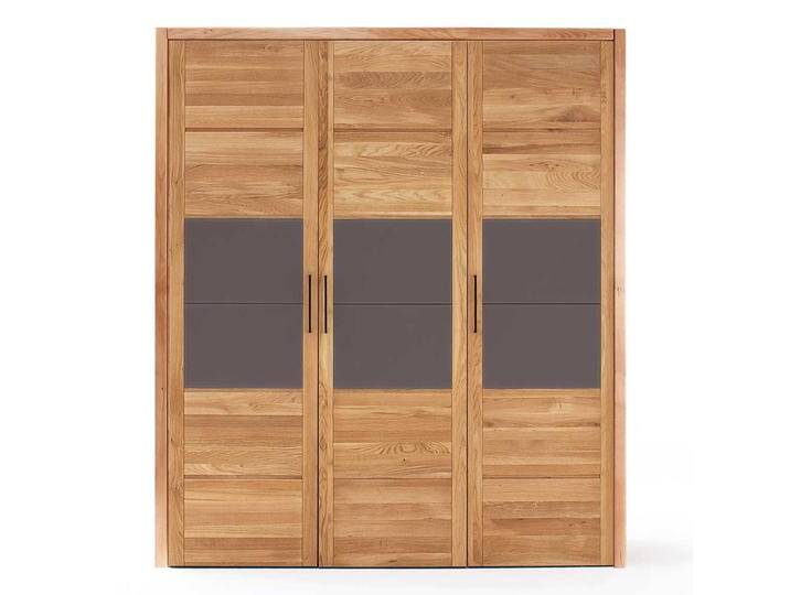 Massiver Kleiderschrank aus Wildeiche und Glas 3 türig von Pharao24.de
